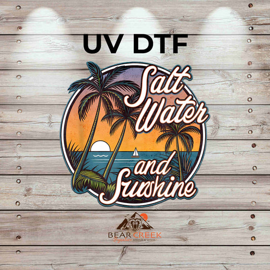 Salt Water & Sunshine Orange 4.5-inch permanent sticker #BCS4 (NEW)