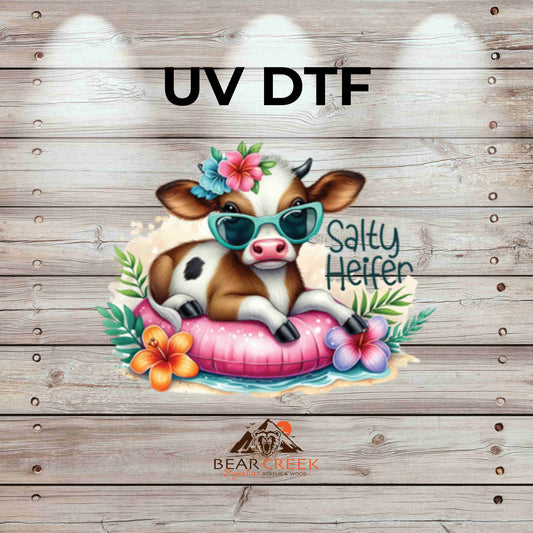 Salty Heifer 2 4.5-inch permanent sticker #179