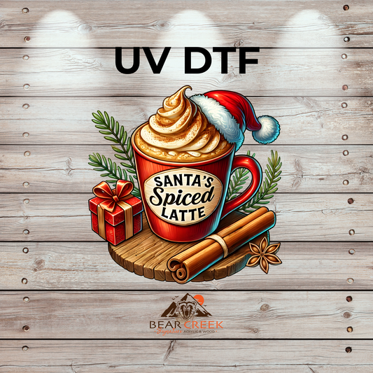 Santa's Spiced Latte - 4.5-inch permanent sticker #293