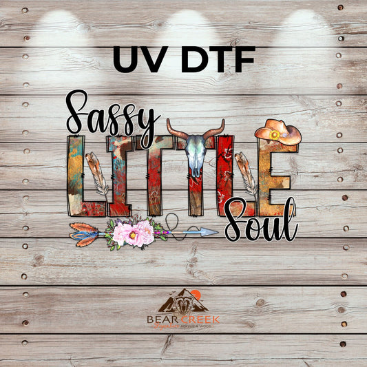 Sassy Little Soul - 4.5-inch permanent sticker #243 (NEW)