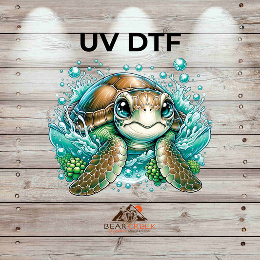 Sea Turtle 1 4.5-inch permanent sticker #182