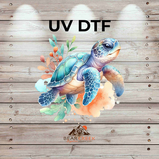 Sea Turtle 2 4.5-inch permanent sticker #183