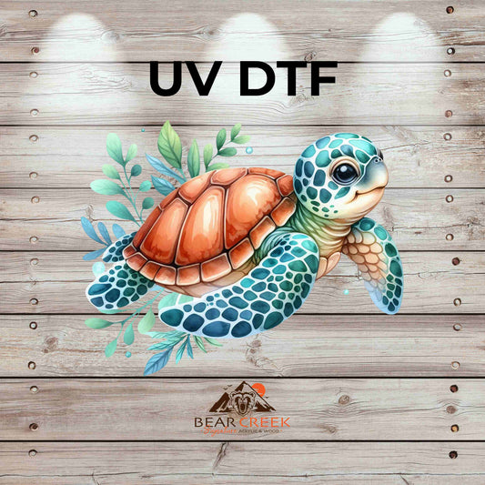 Sea Turtle 5 4.5-inch permanent sticker #210