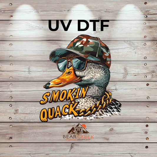 Smokin Quak 4.5-inch permanent sticker #211 (NEW)