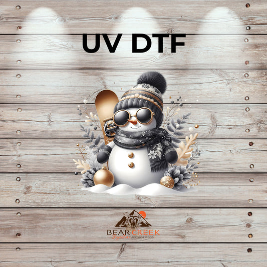 Snowboard Snowman 2 - 4.5-inch permanent sticker #295