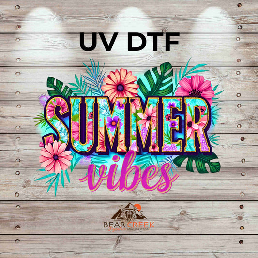 Summer Vibes 4.5-inch permanent sticker #193