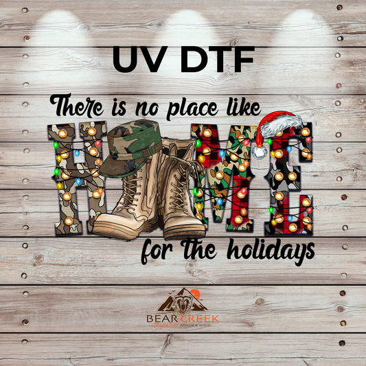 No Place Like Home for the Holidays - 4.5-inch permanent sticker #301