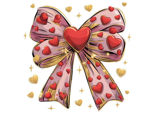 Valentine Bow 1- 4.5" - BCS#69 (NEW)