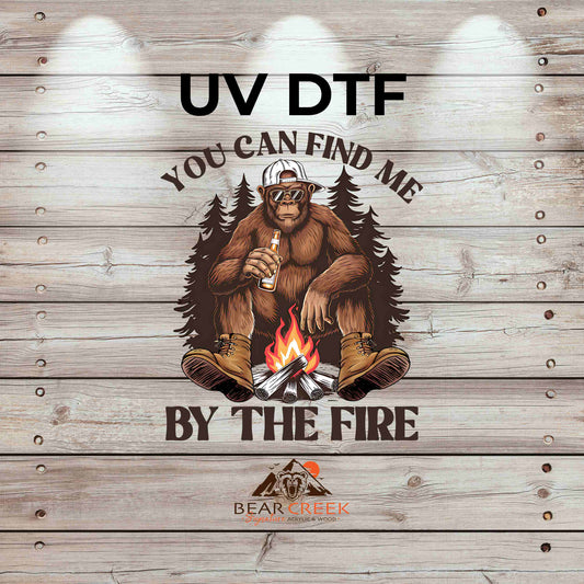 You Can Find Me by The Fire 4.5-inch permanent sticker #208