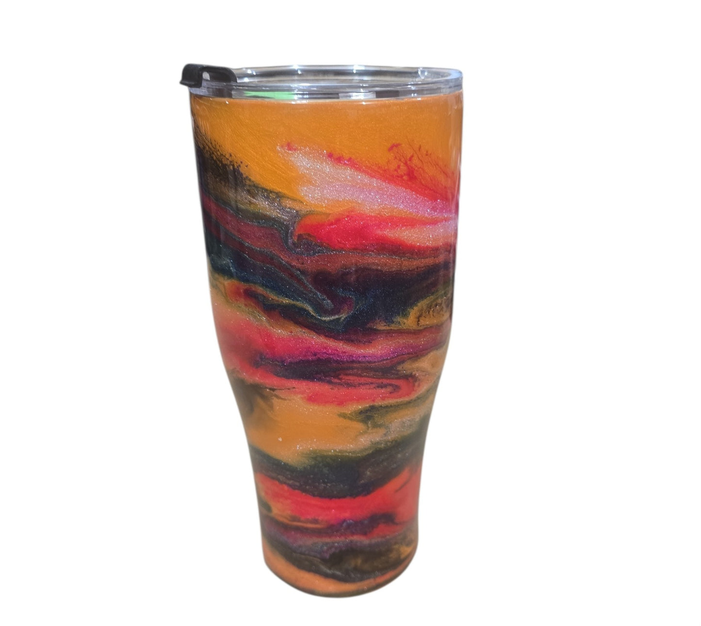 May 31st - 32 OZ MODERN CURVE COFFEE CADDY TUMBLER W/STRAW #22 Marti
