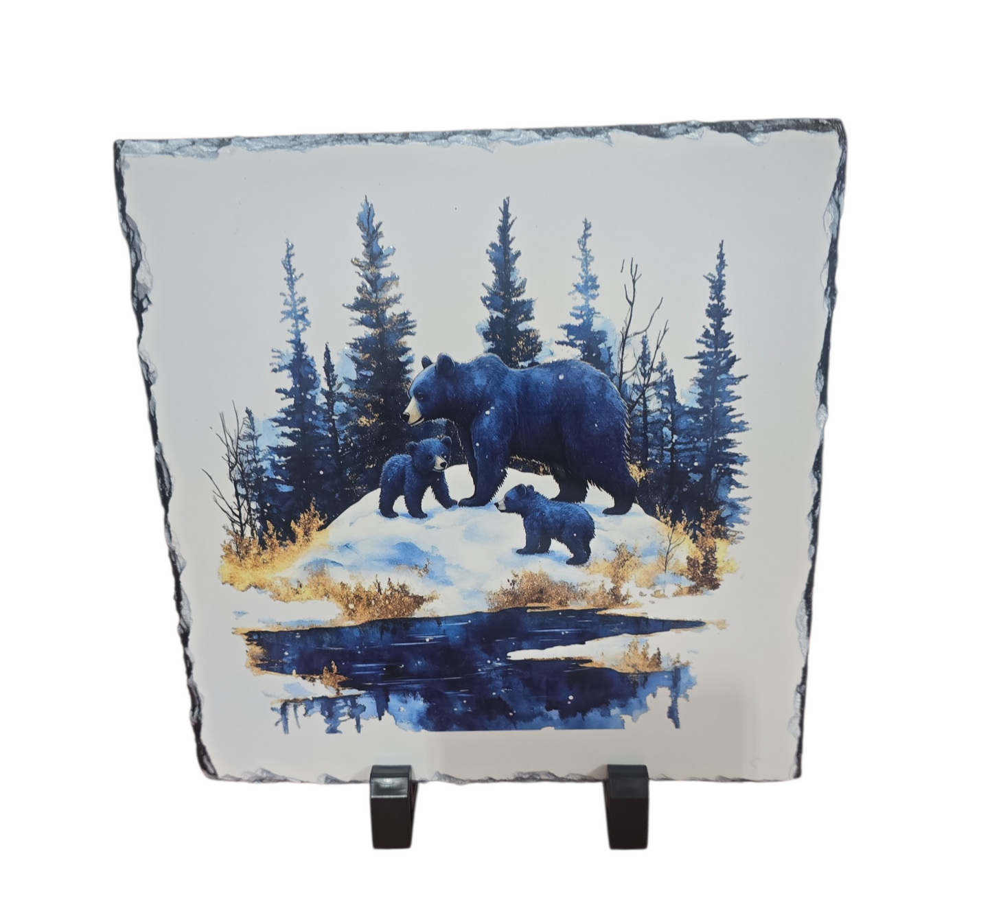 March 1st - 8 x 8 Rock Slate #43 Woody