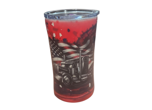 August 31st - Live Sale - 20oz BEER MUG WITH HANDLE AND CLEAR SLIDING LID #16 Sold to Peabody