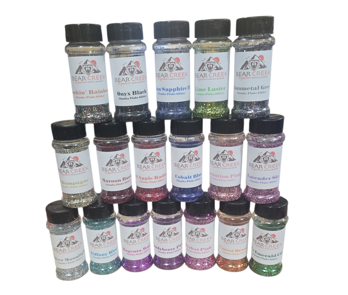 Bearcreek Signature Chunky Flake Glitter Collection